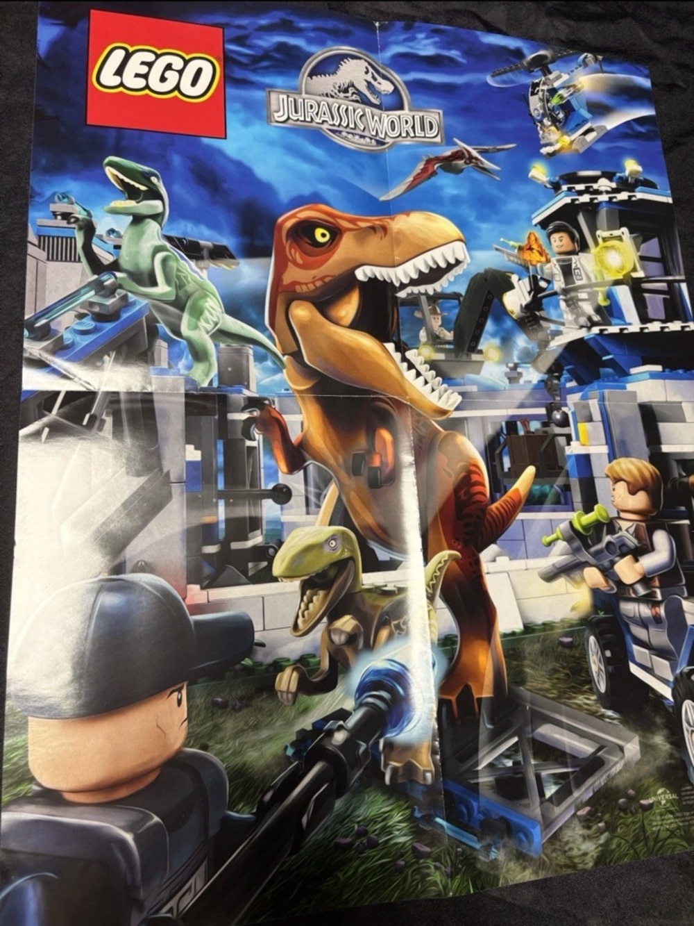 LEGO Jurassic World Tyrannosaurus Rex Escape 16" x 20" World Poster- Promo - Picture 2 of 4